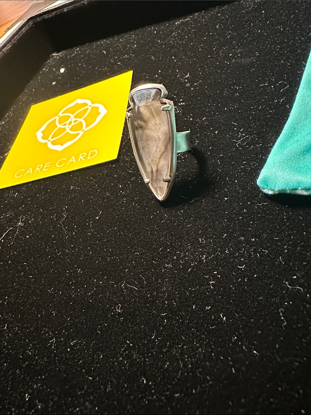 Kendra Scott Kenny grey agate ring - Picture 4 of 4